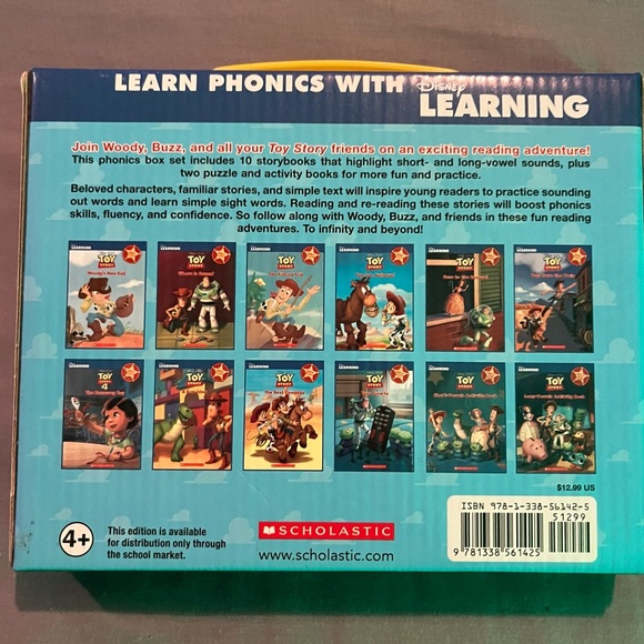 Toy Story Kids Phonics Book Set for Beginning Readers (10 books, 2 workbooks) - Picture 2 of 4
